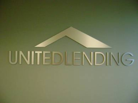 Three dimensional lobby signs in Irvine Texas