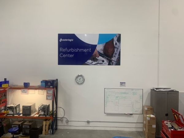 Refurb Center Sign For Warehouse Efficiency